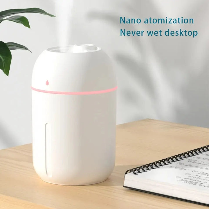 Mini USB Portable Cool Mist Air Humidifier Essential Oil Aroma Diffuser